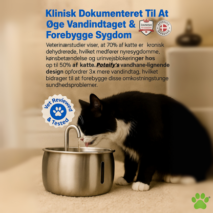 Poteify™ Drikkefontæne i rustfrit stål